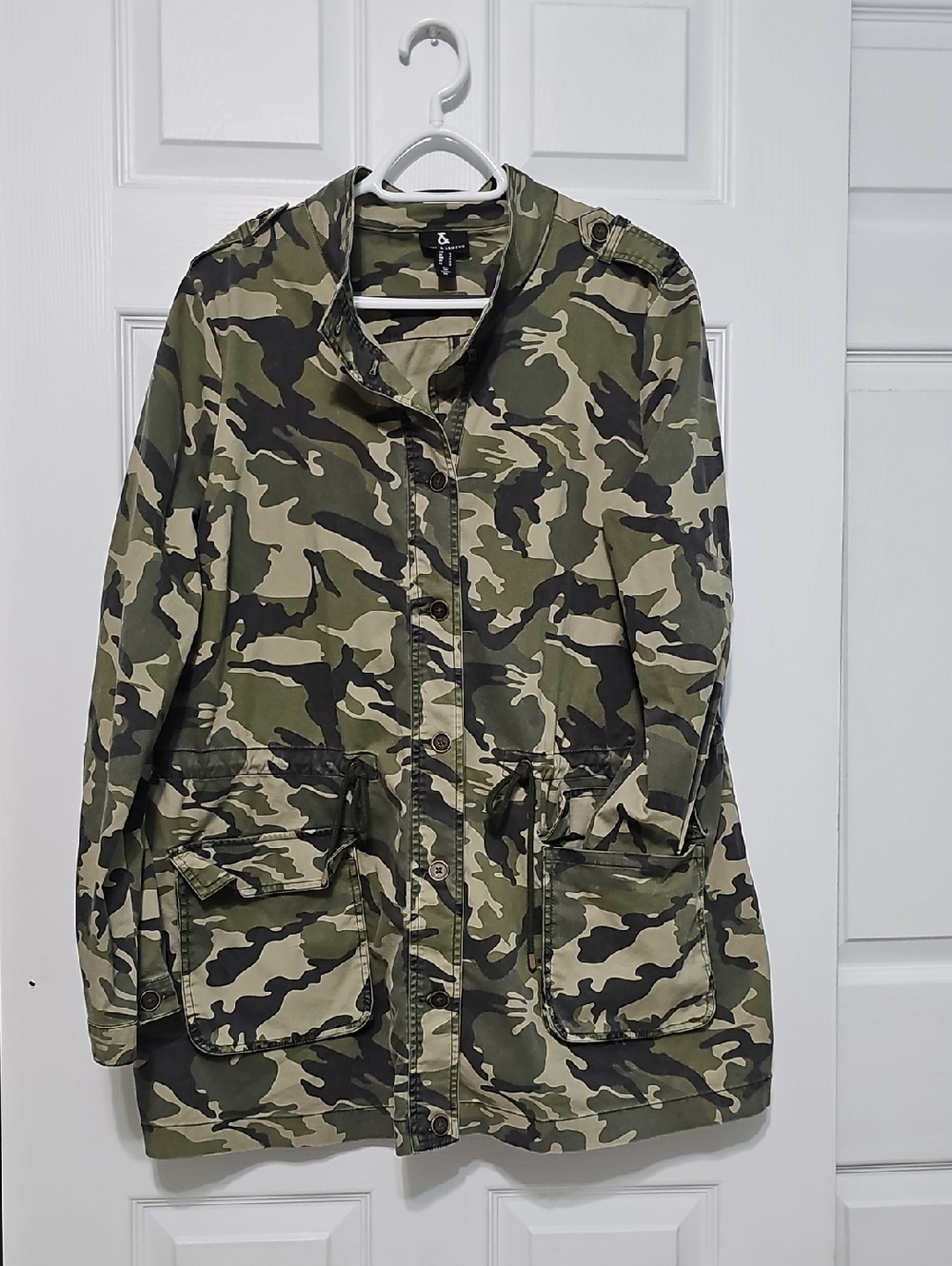 Love & Legend Green Camo Utility Jacket